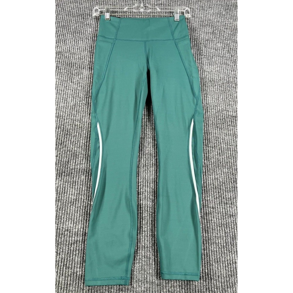 Members Mark Leggings Womens Small Green Work it Out Active Outdoor Casual New